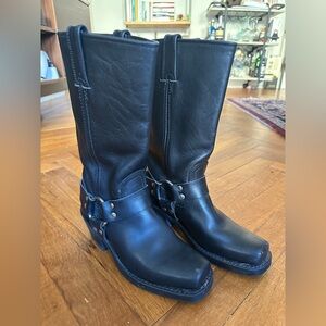 Frye Women’s 5.5 Black Leather Harness Boots